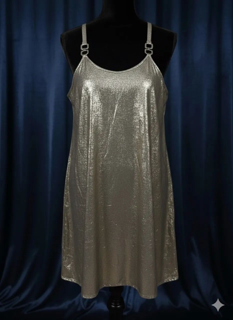 Vestido Dourado Plus Size G5