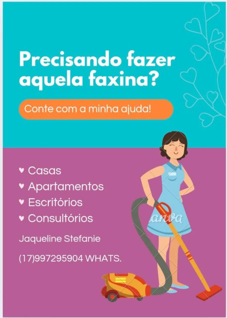 Faço faxina 