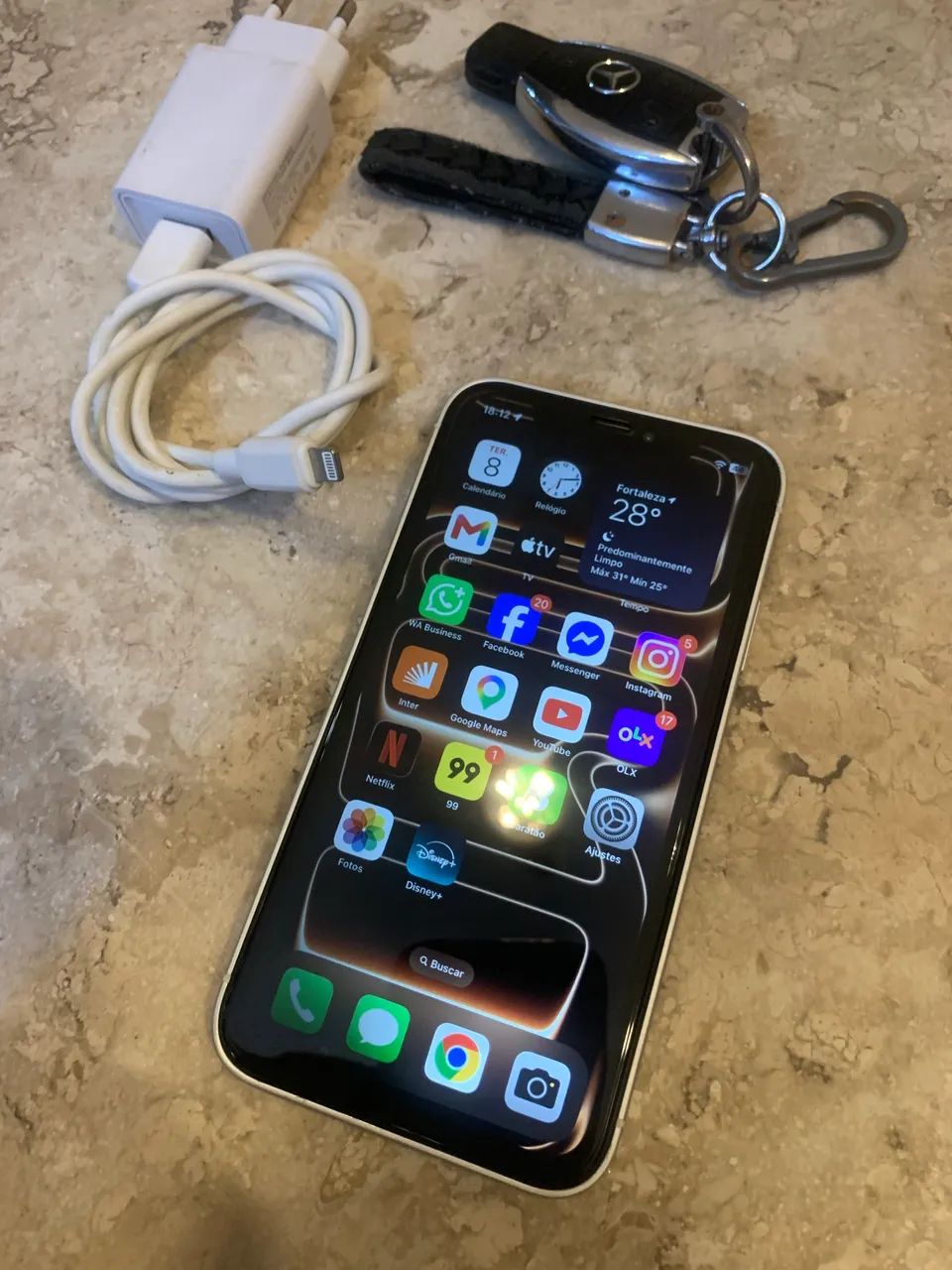 IPHONE XR MONTADO NO 17 PRO TUDO FUNCIONANDO PERFEITAMENTE  - Foto 5