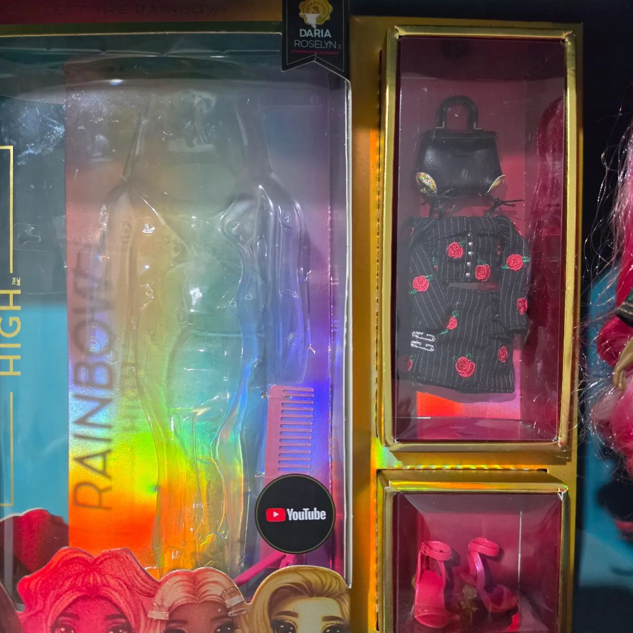 Boneca Daria Roselyn Rainbow High Completa com Caixa - Foto 3