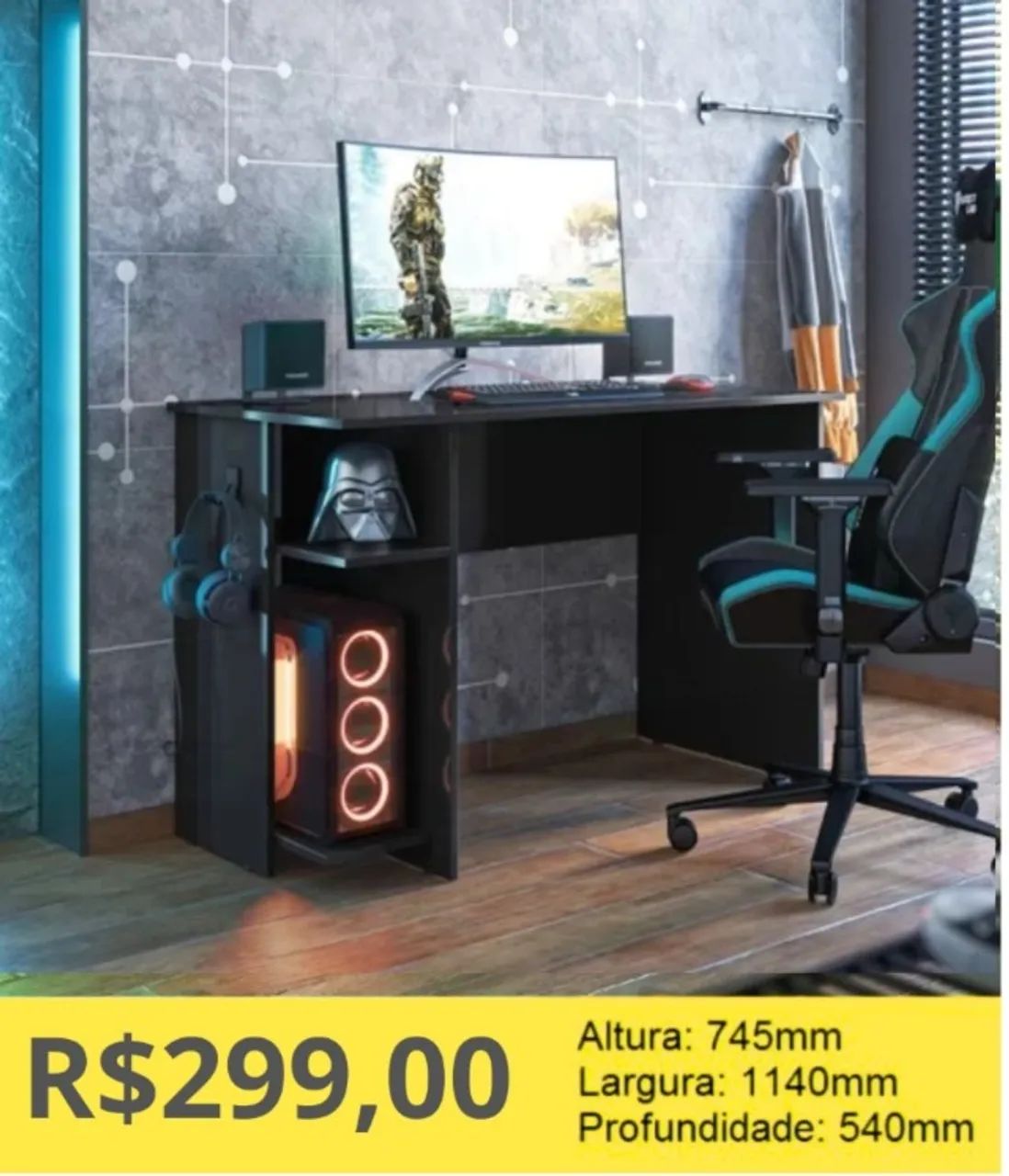 ESCRIVANINHA GAMER A PRONTA-ENTREGA  - Foto 2
