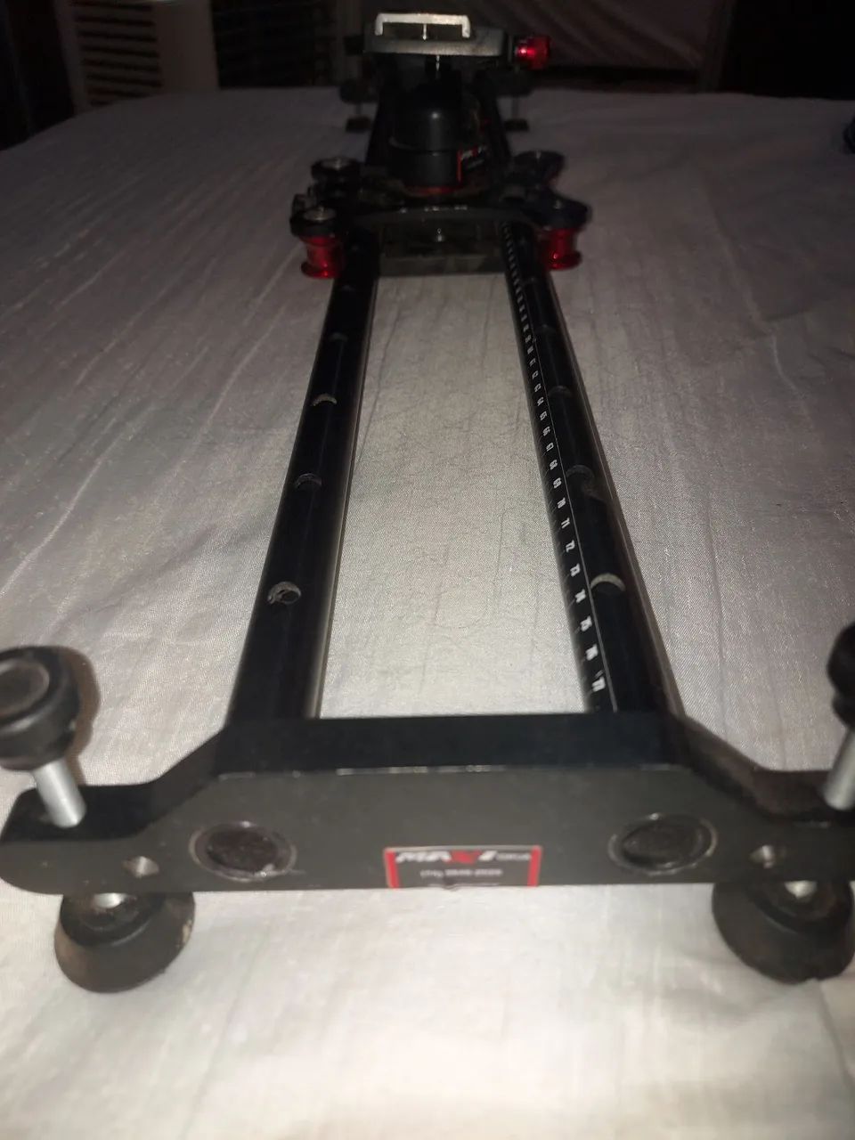 Slider Profissional 80cm C/Movimento Curvo+<br>Ball Head Vermelho - Foto 4