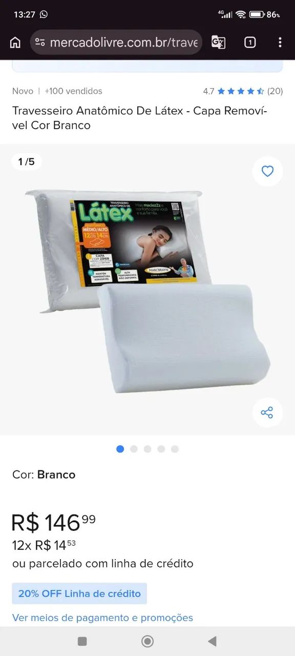 Travesseiro anatomico cervical