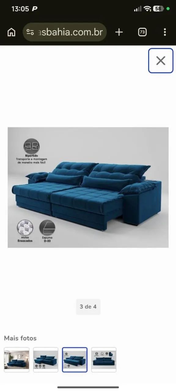 Vendo sofá retrátil colosso - Foto 3