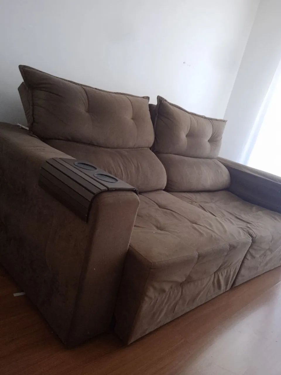 Sofá retrátil reclinável Sued 4 pessoas  - Foto 4