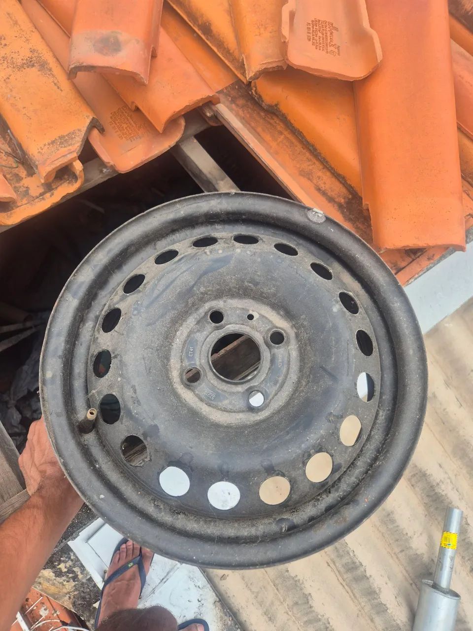 Jogo de Rodas Hyundai 14 " polegadas Ferro Aço - Foto 2