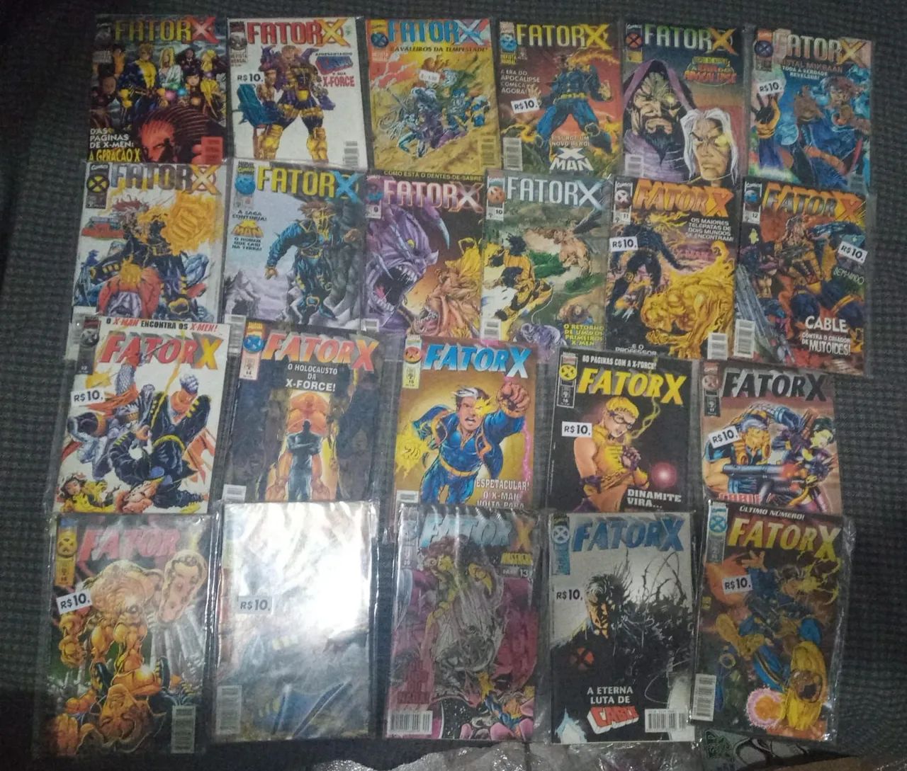 FATOR X 1-22 COLEÇÃO COMPLETA (Ed. Abril, 1997-1998) 