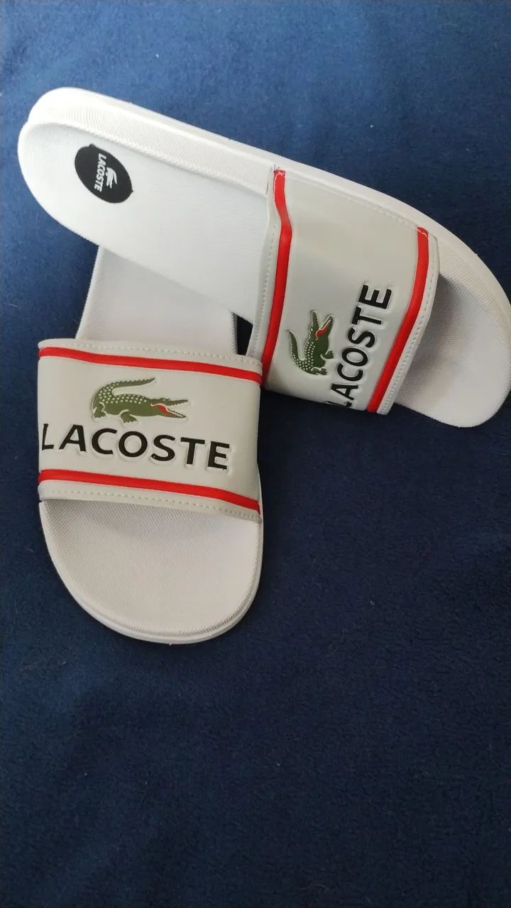 Chinelo Slim Lacoste 42/43 Branco  - Foto 3
