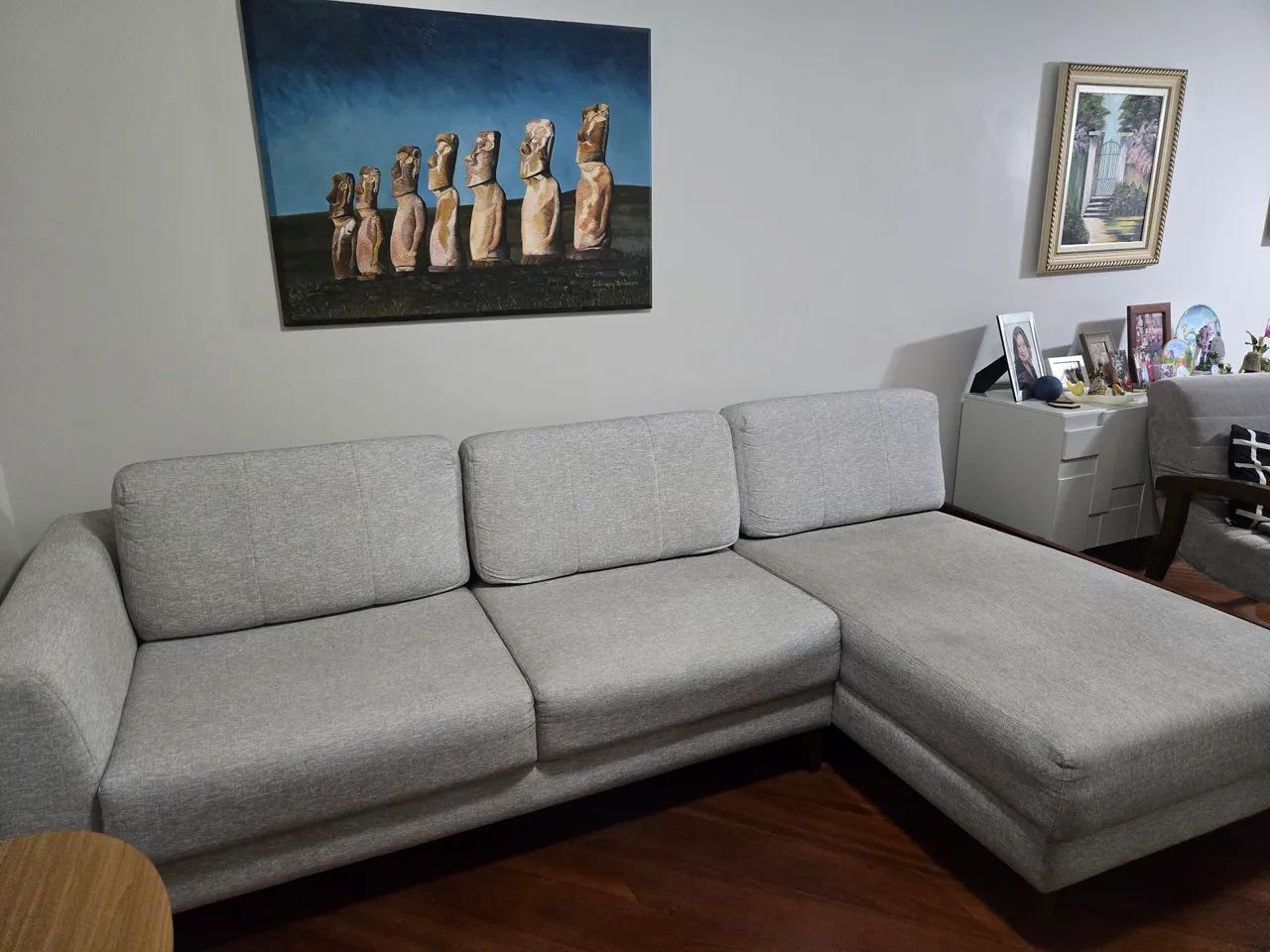 Sofá com chaise fixa - Foto 3