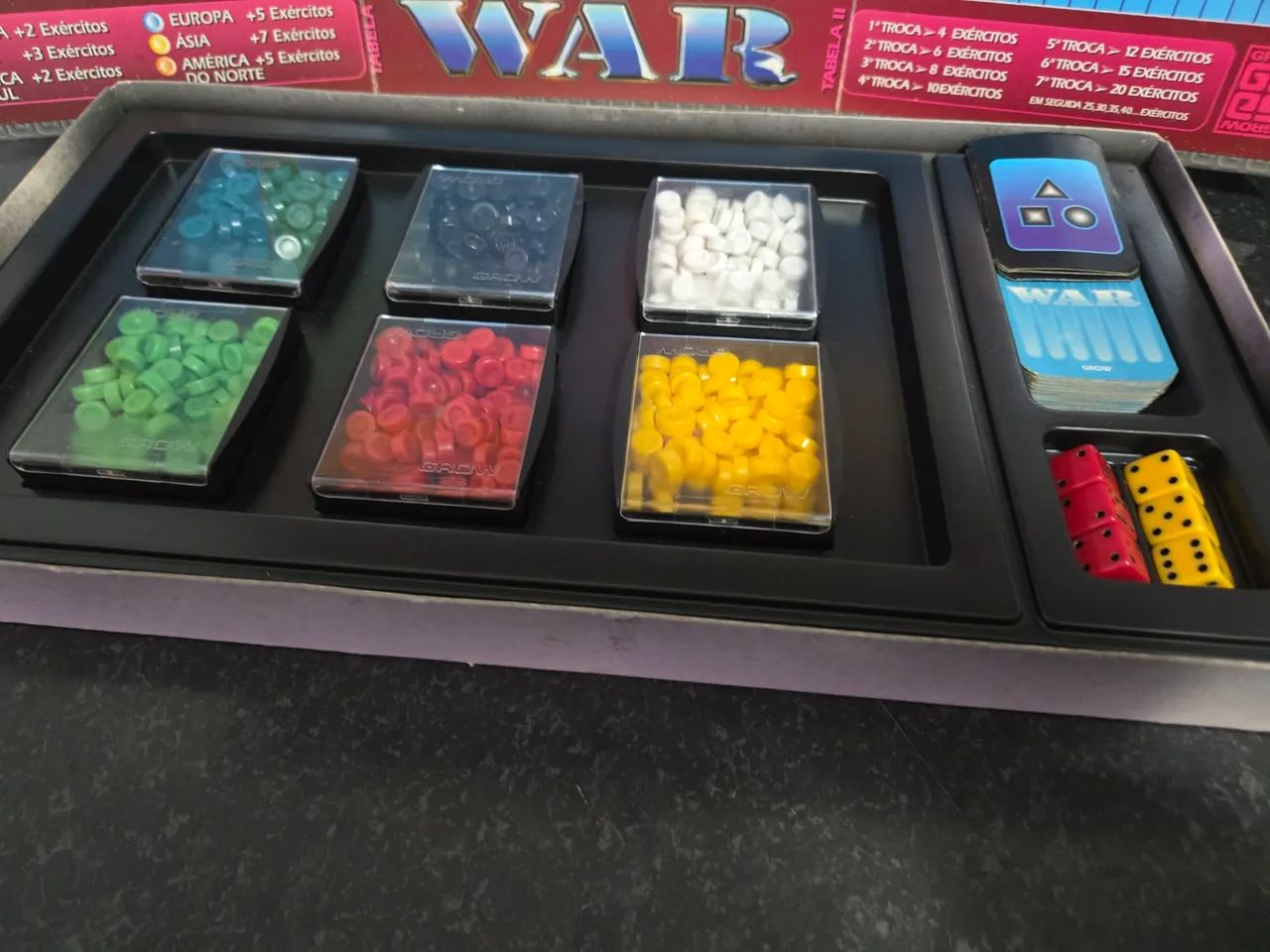 Jogo War Clássico Antigo (Grow) - Década de 90 - Foto 4