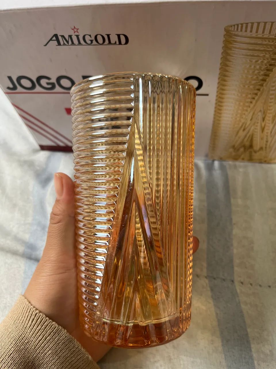 Jogo de taça, de copo e xícaras Imperial completo! - Foto 3
