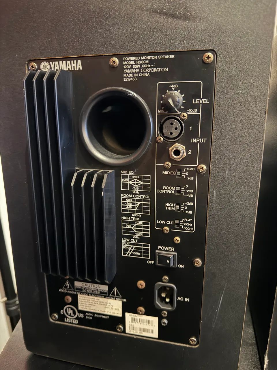 Monitores De Referência Yamaha Hs80m  - Foto 4