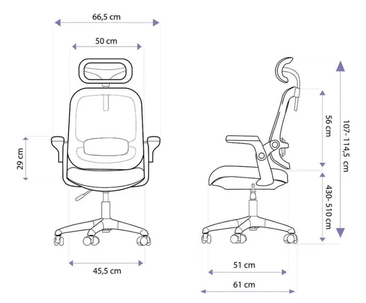 Cadeira Ergonômica Elements Astra - Foto 3