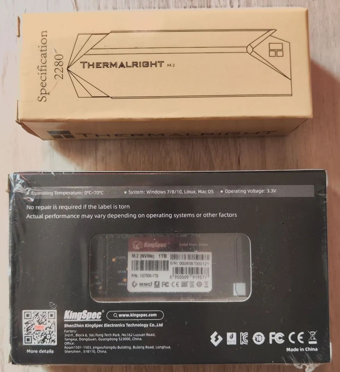 SSD KingSpec Xg7000 1Tb Pcie Gen4 x4 !!! - Armazenamento