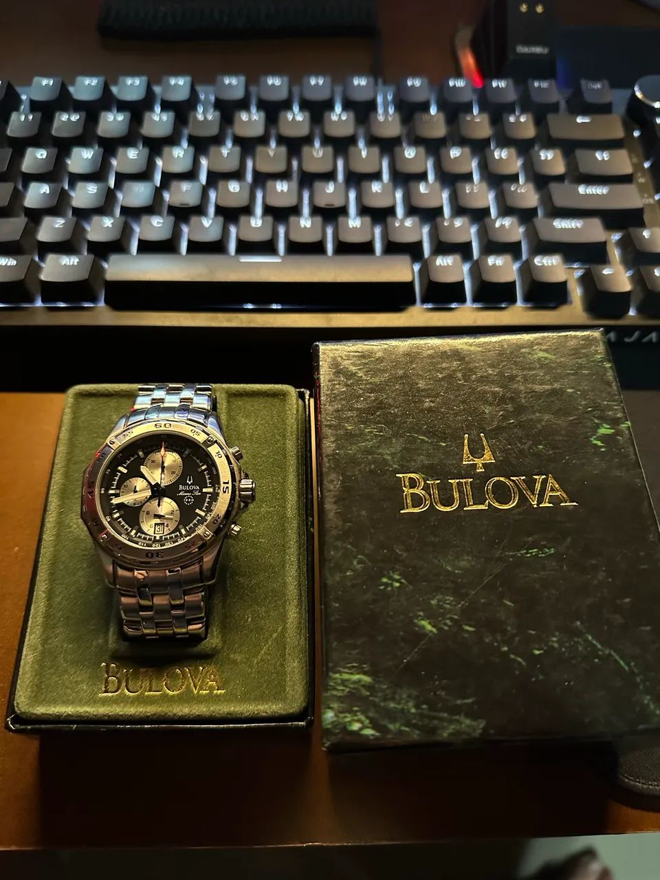 Relógio Bulova Marine Star - 96G55 (com estojo original) - Foto 3