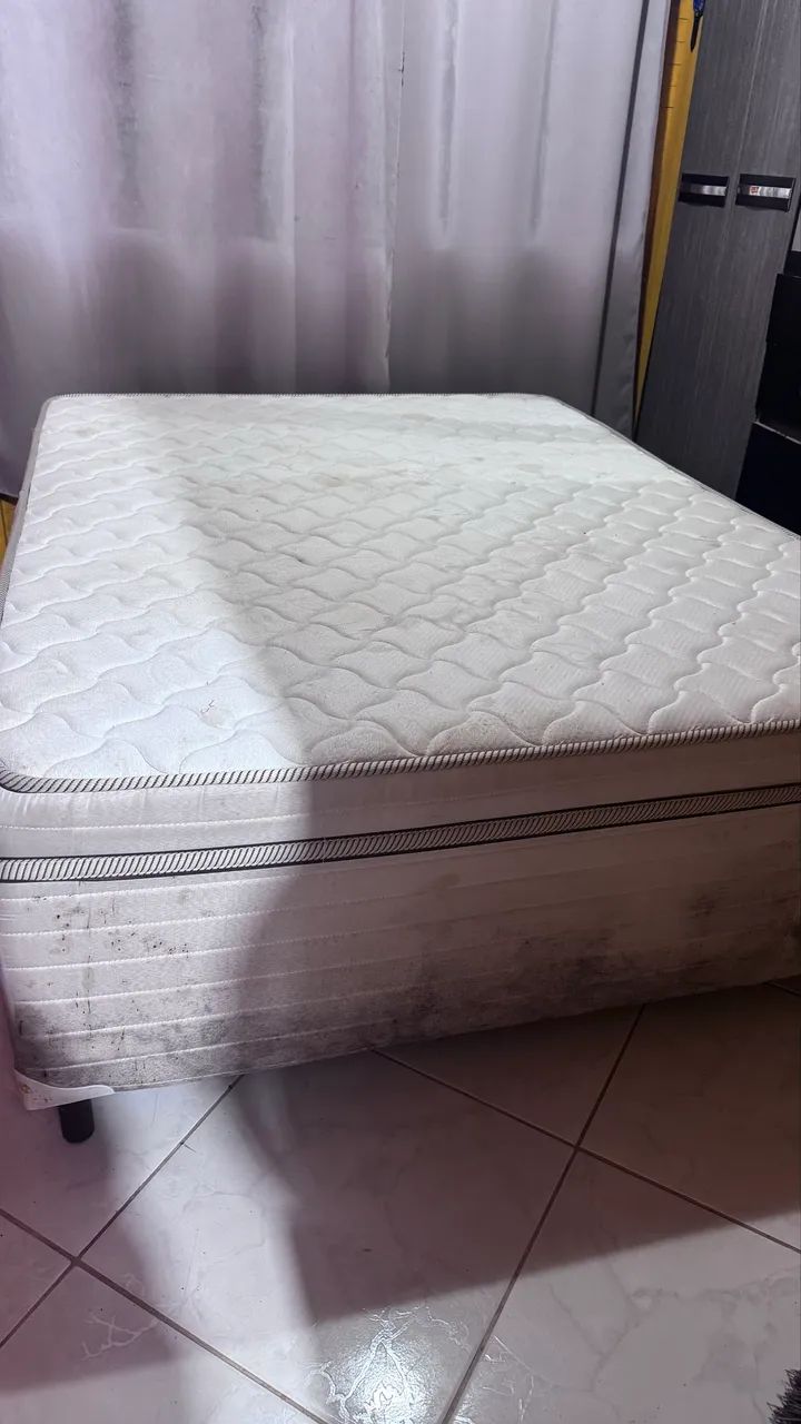 Vendo cama casal box usada - Foto 2