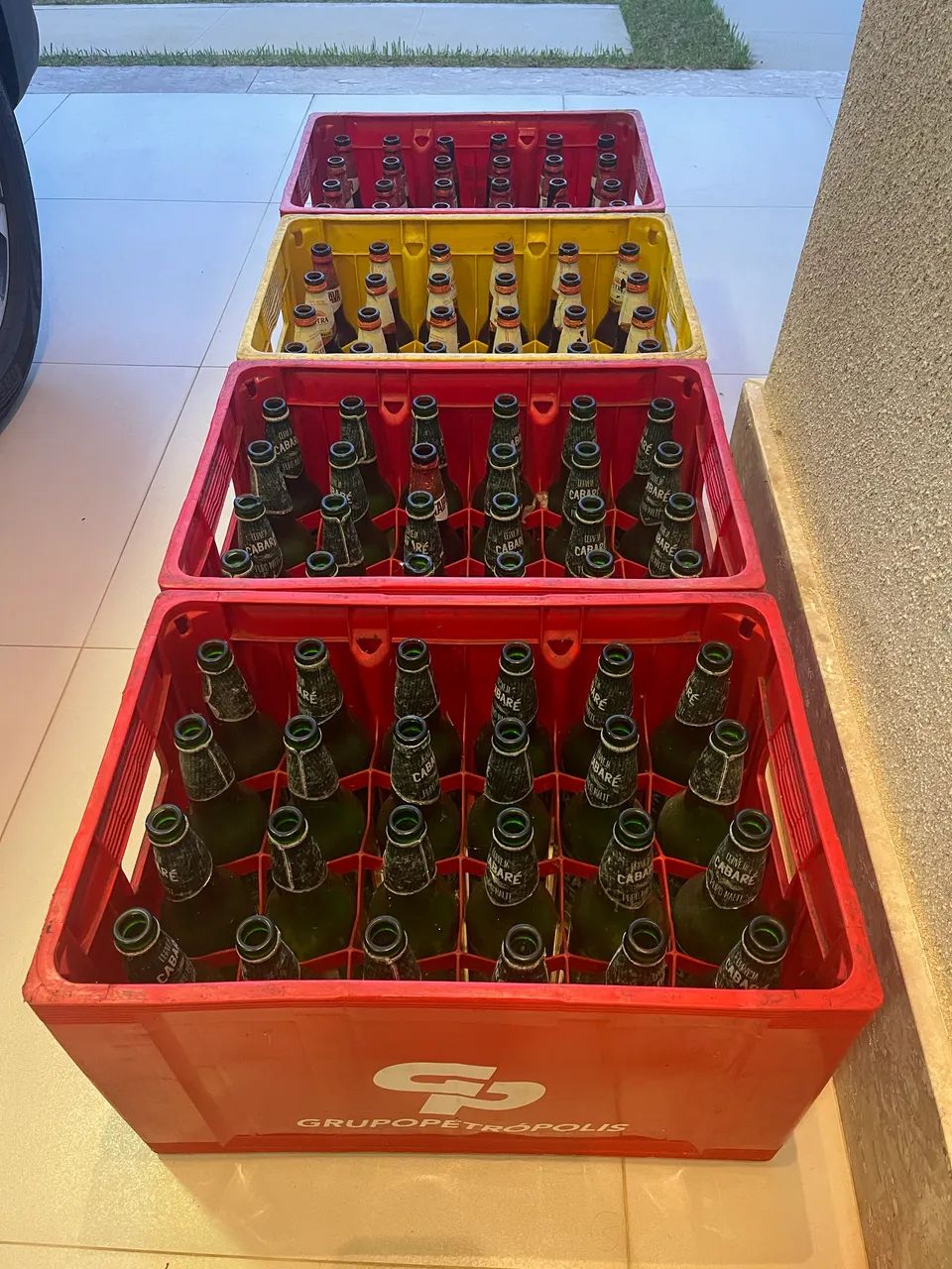 Caixas de cervejas de 600 ml