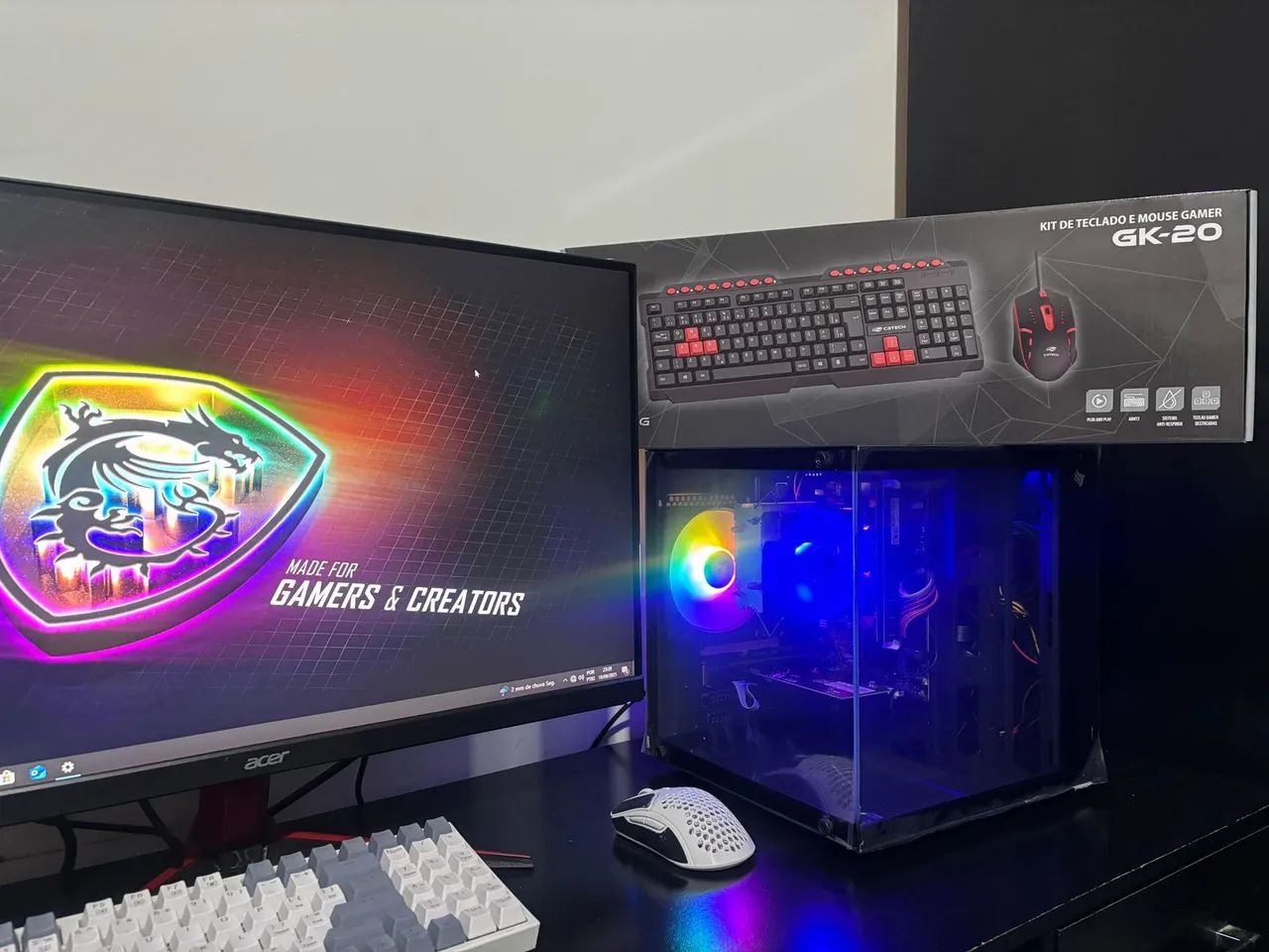 Pc Gamer AQUÁRIUM Home Office 16Gb Ssd