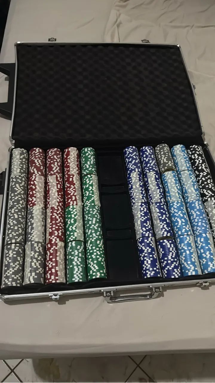 Maleta de Poker 1.000 fichas 11,5gms Black Diamond