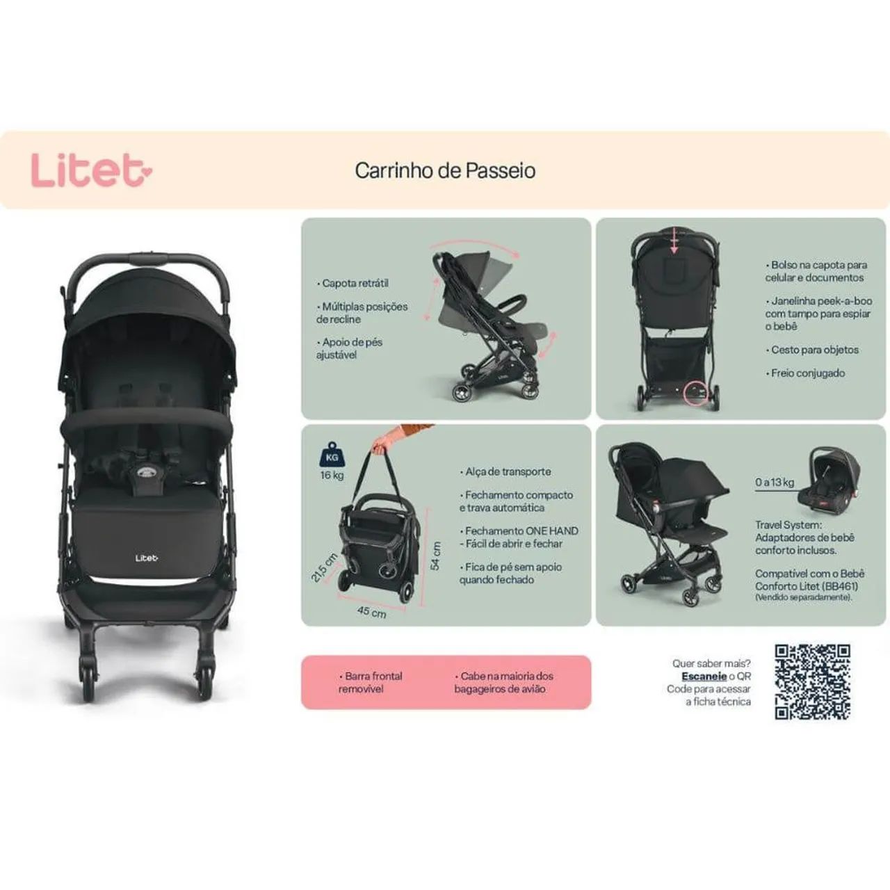 Carrinho de bebê  - Foto 2