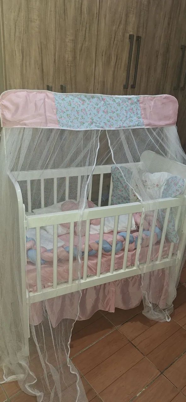 Mini berço + colchão  - Foto 2