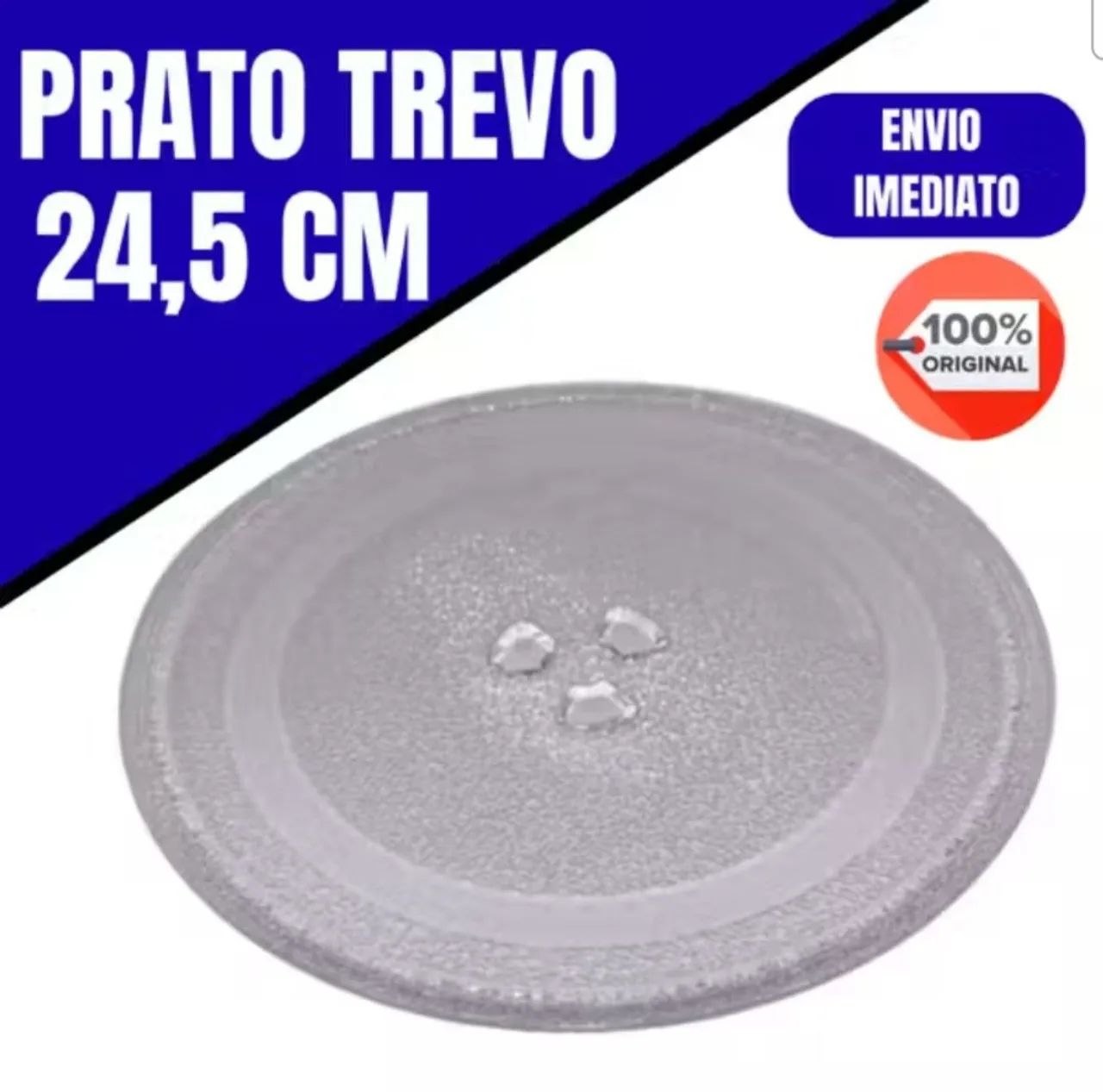 Prato 24,5 cm de Diâmetro para Microondas Várias Marcas e Modelos  - Foto 4