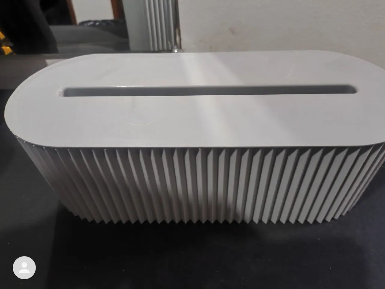 caixa organizadora de cabos e fios em plástico cinza  - Foto 2