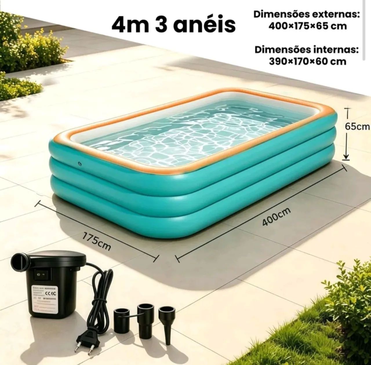 Piscina inflável 3 metros  - Foto 2