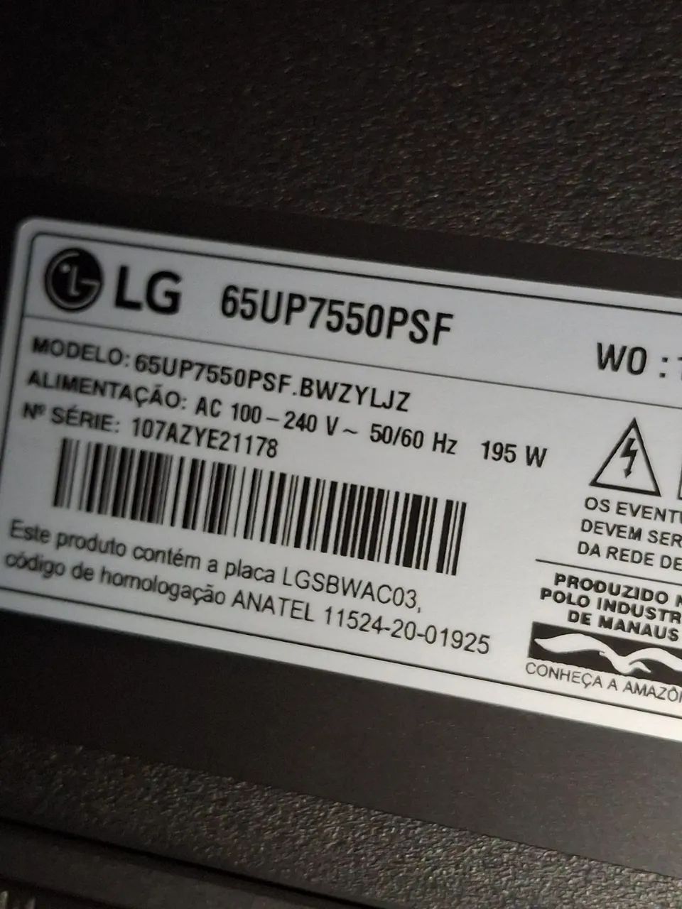 Linda tv smart 65 4k com voz - Foto 5
