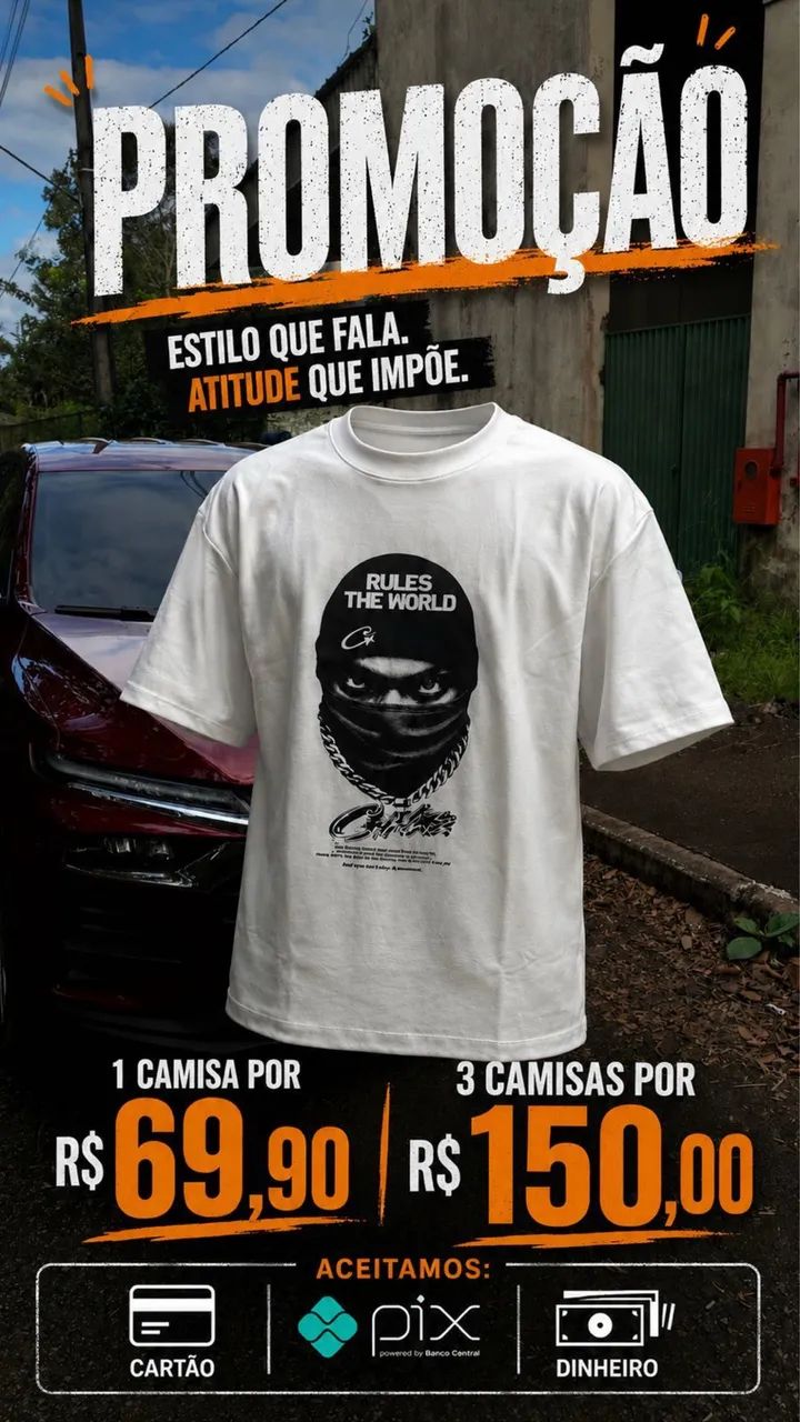 Camisas Streetwear 