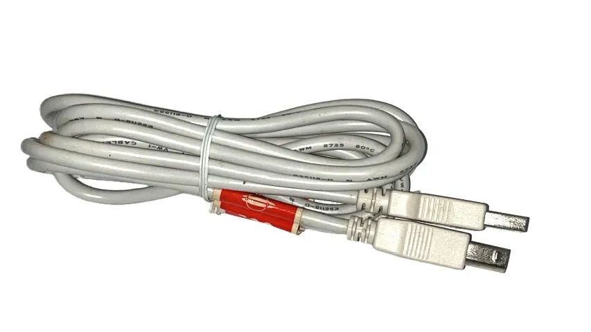 Cabo Usb 2.0 Para Impressora E Scanner 2m Conector Usb-a Usb Branco