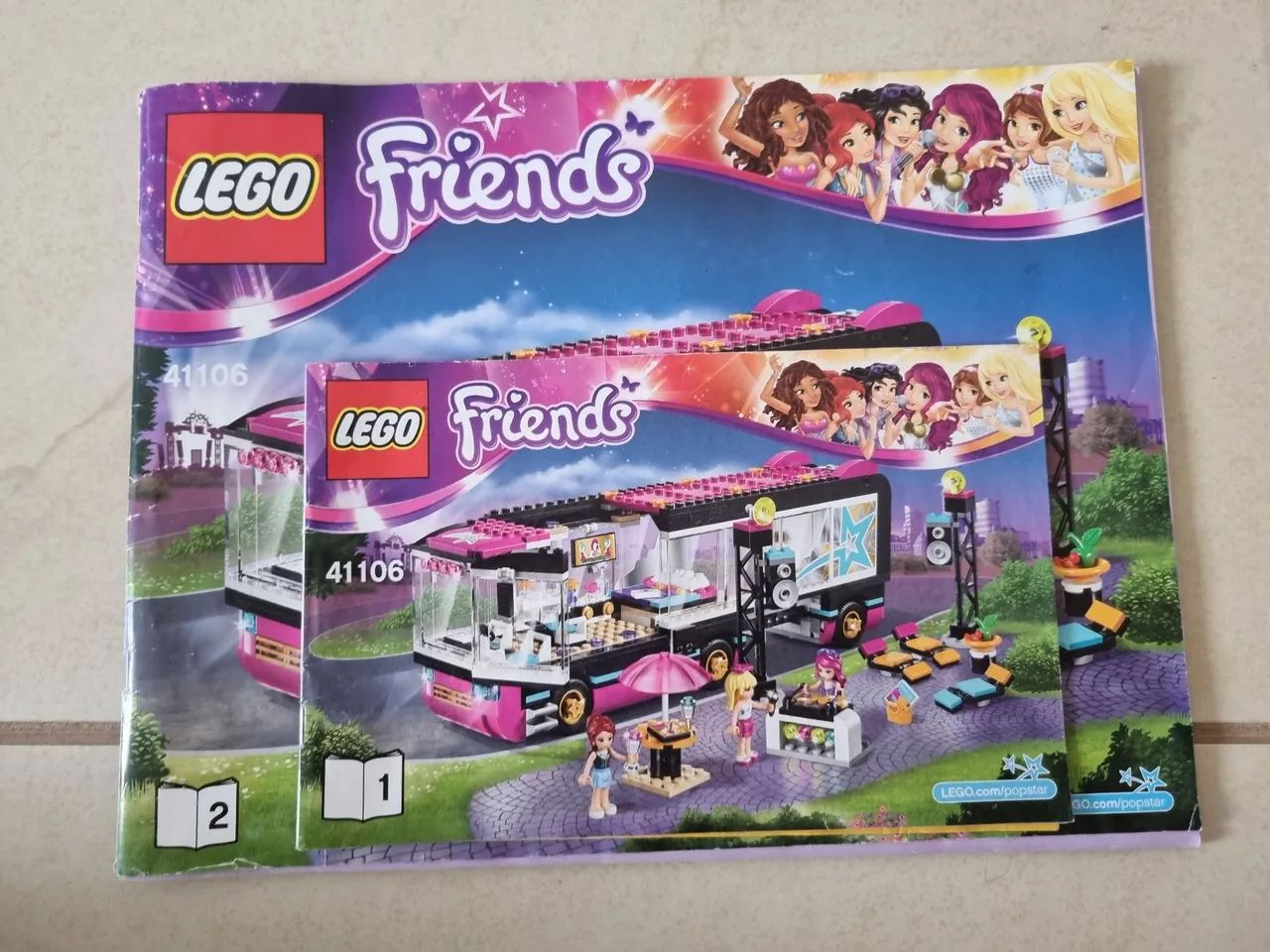 Lego Friends 41106 Ônibus de Turnê da Pop Star (usado) - Foto 3