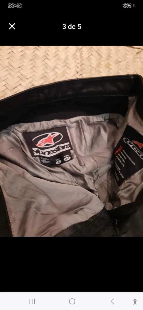 Calça de Couro Alpinestars - Importada de Londres - Foto 3