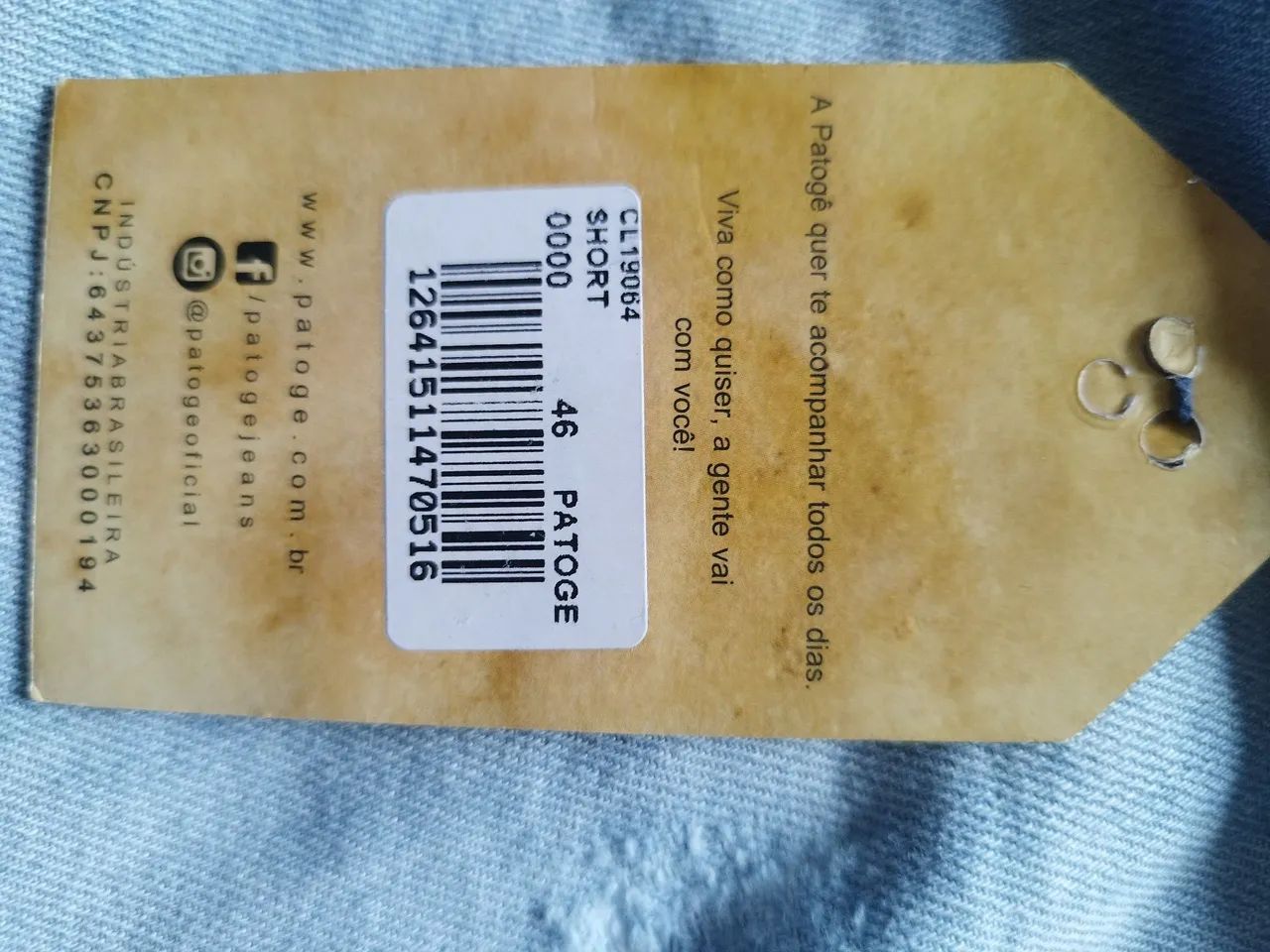 Bermuda Jeans Patogê 46 - Foto 3