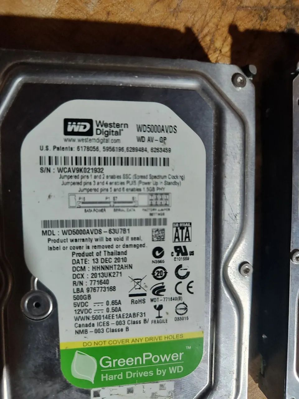 HD p Pc 500GB
