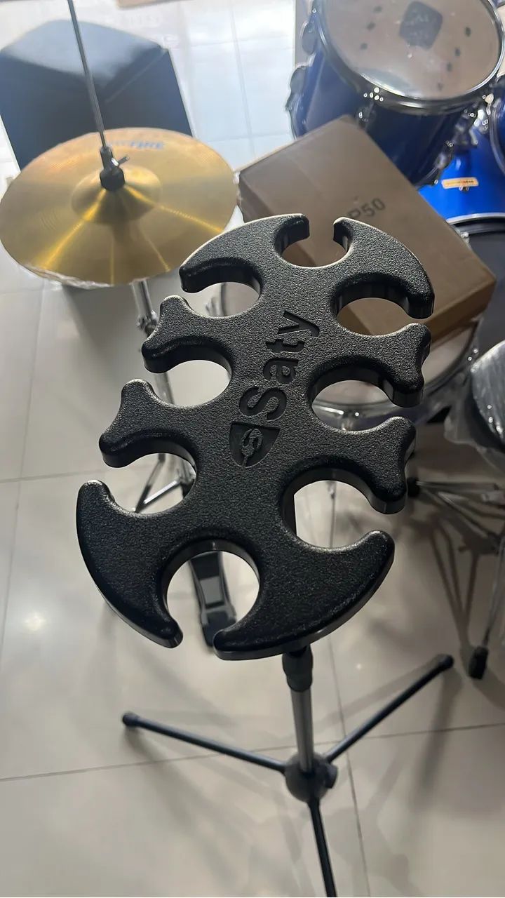 Suporte arara para 8 microfones promoção - Foto 3