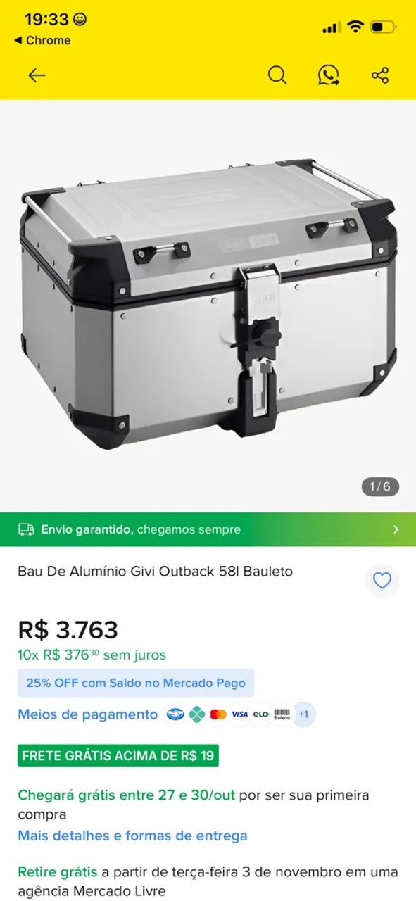 Baú de moto - Foto 2