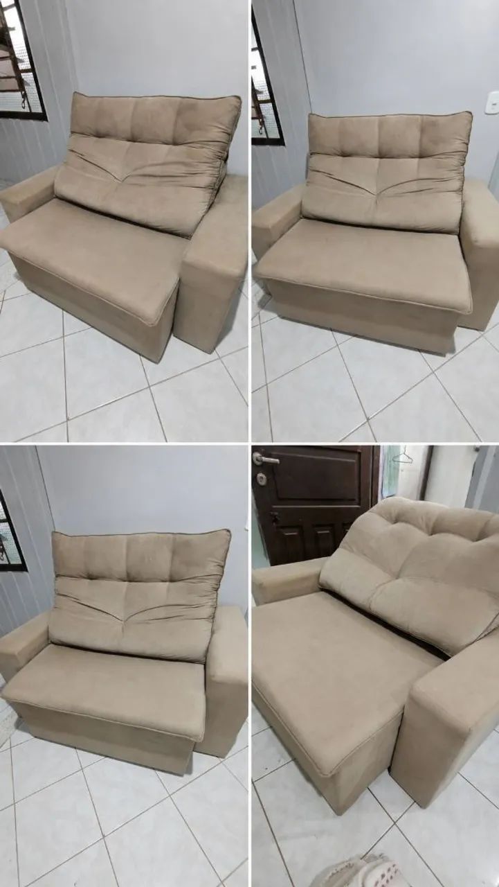 SOFÁ 1,60 retrátil e reclinável (pequeno)