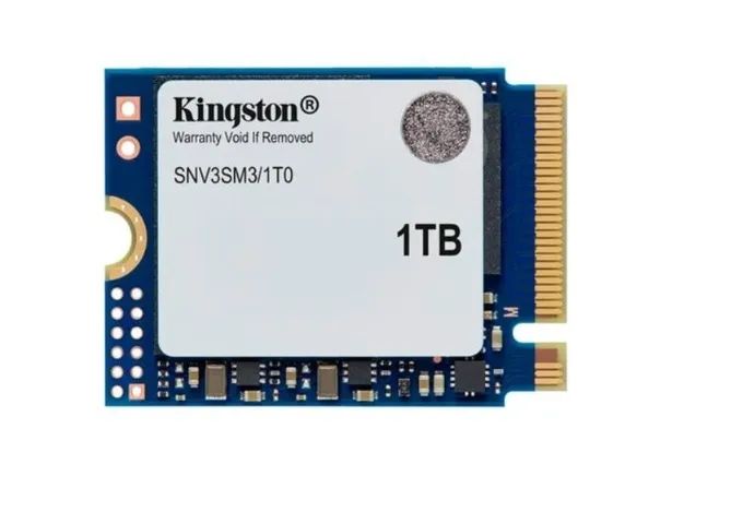 SSD Kingston NV3, 1TB, M.2 2230. NVMe PCle 4.0, leitura 6000 MB/s, Gravação 5000 MB/s.
