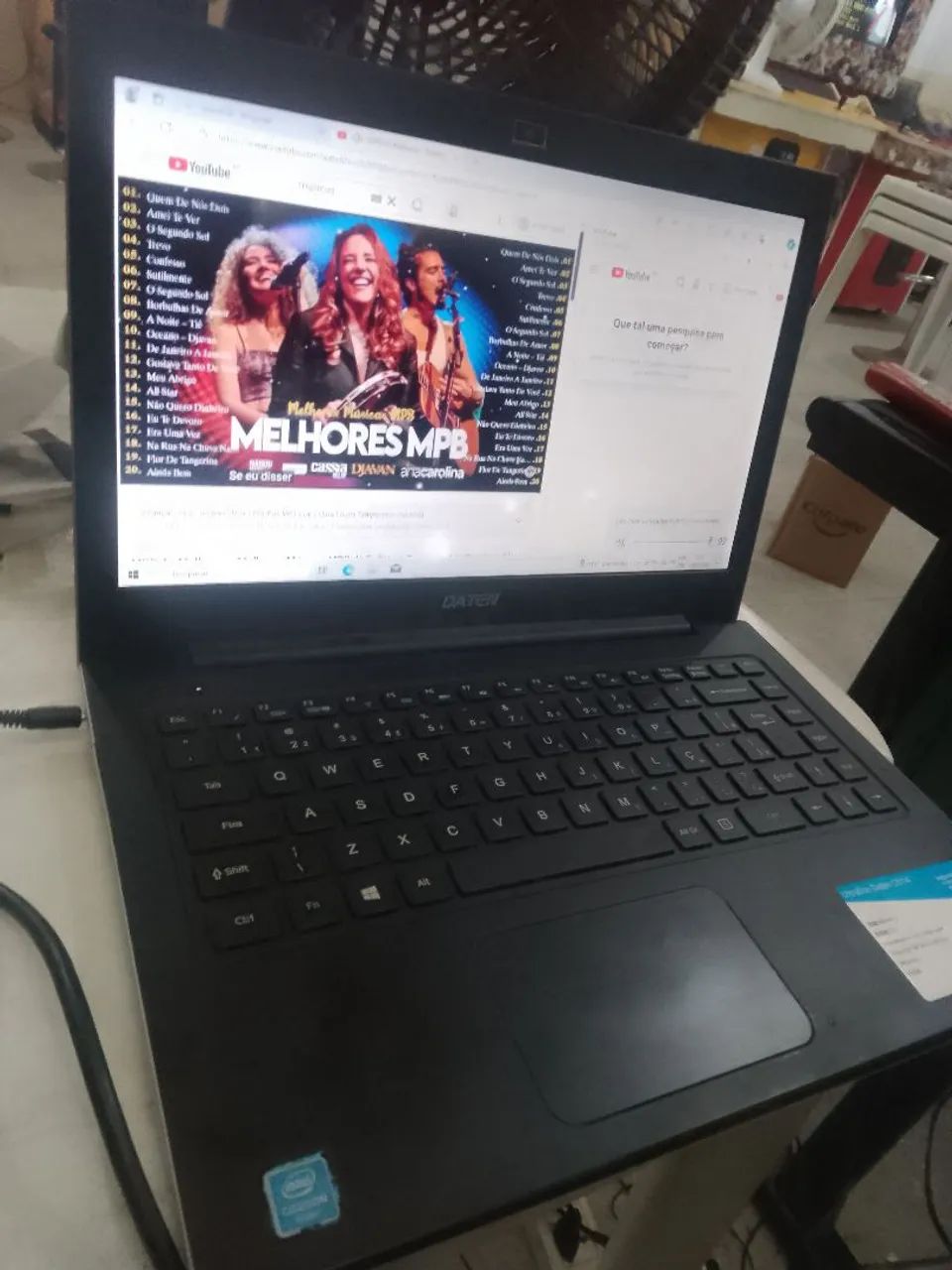 Notebook DATEN, bateria viciada.