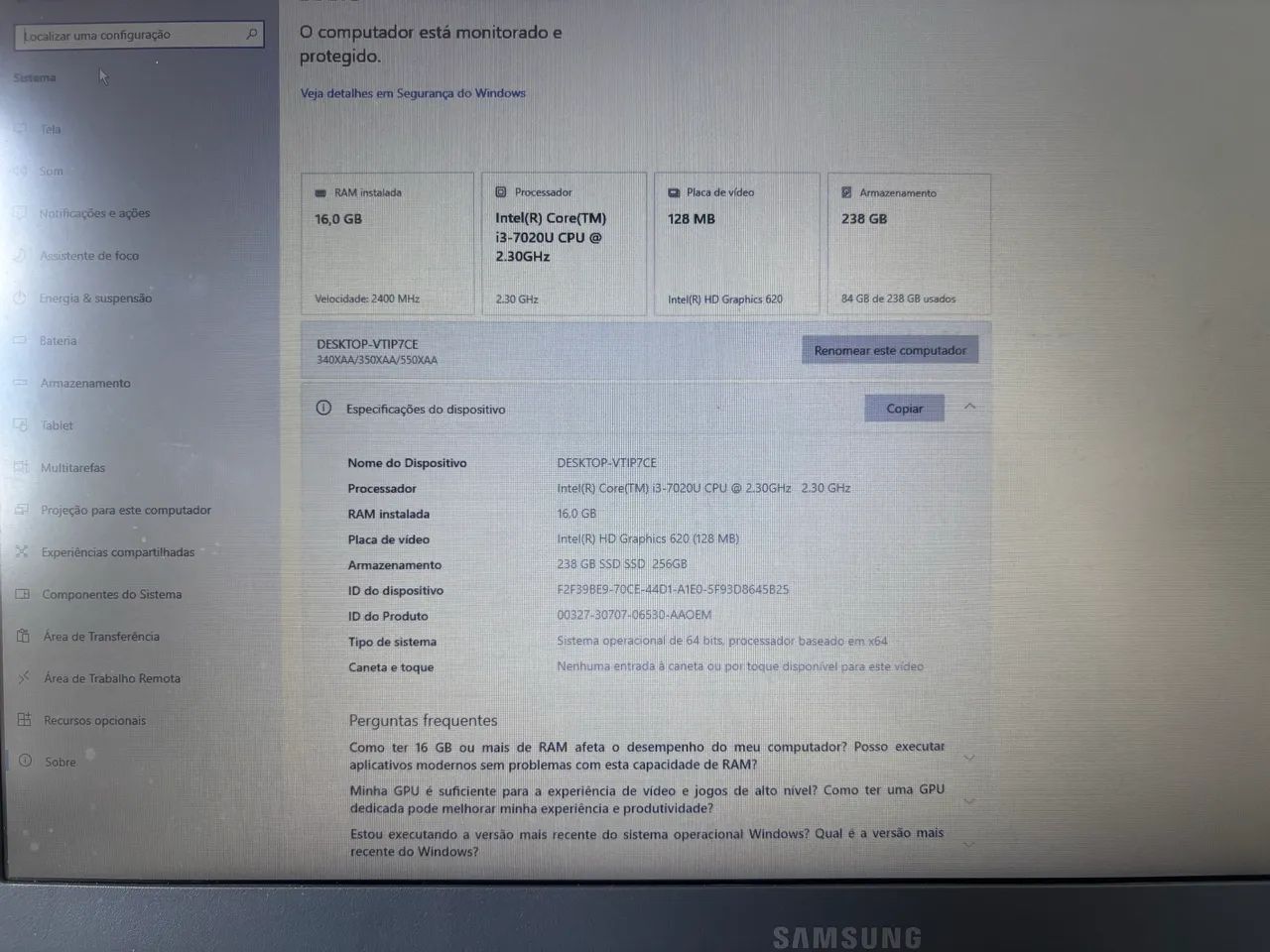 Notebook Samsung  - Foto 2