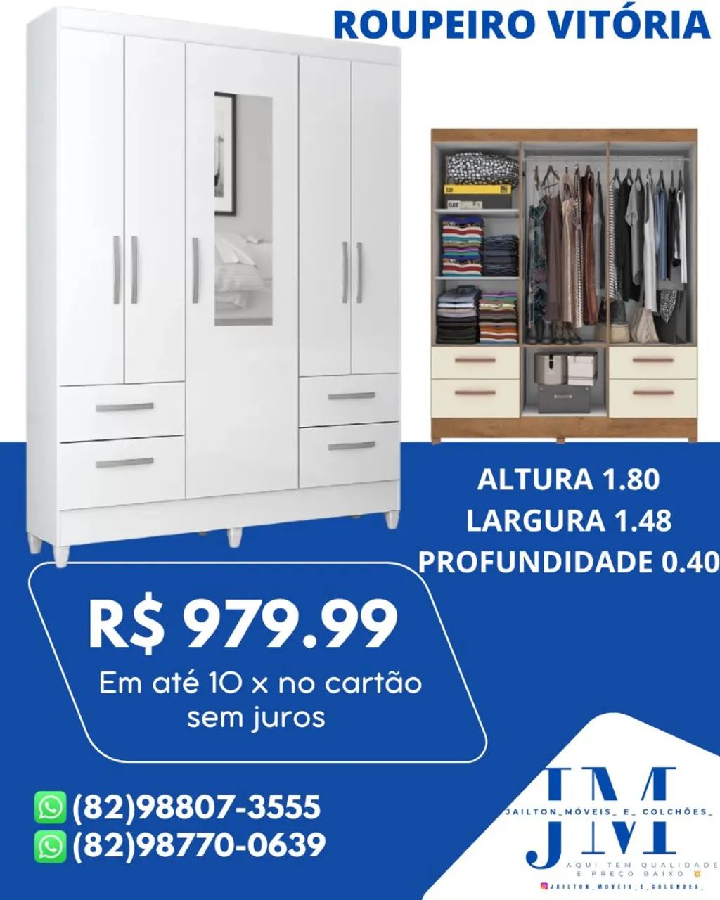 PROMOÇÃO DE GUARDA ROUPA CASAL APARTI DE  - Foto 5