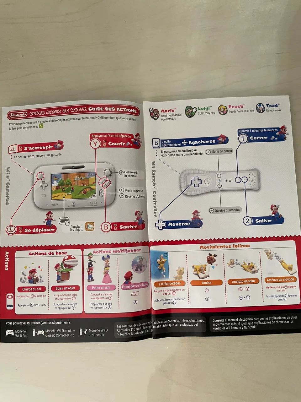 Super Mario 3D World Wii U - Completo - Luva PT-BR + Manual Original  - Foto 4