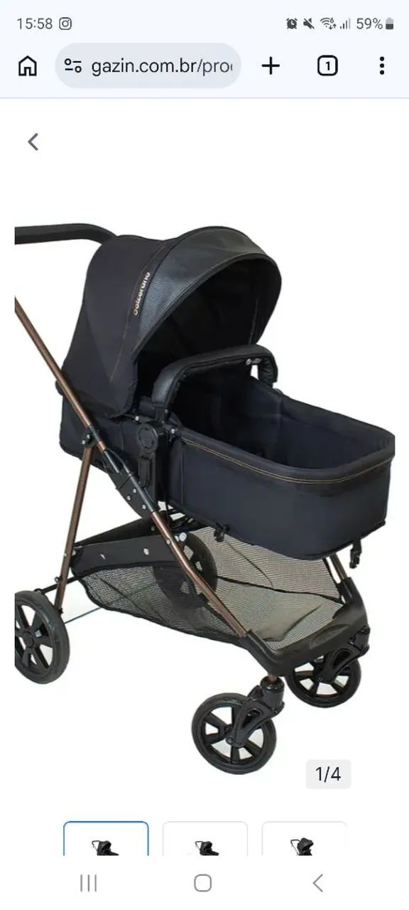 Carrinho de bebe 3 in 1 - Foto 4