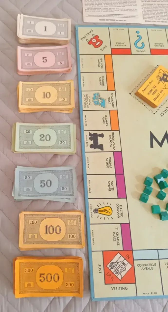 Monopoly Antigo Parker Brothers Edição Clássica De 1970 - Foto 4