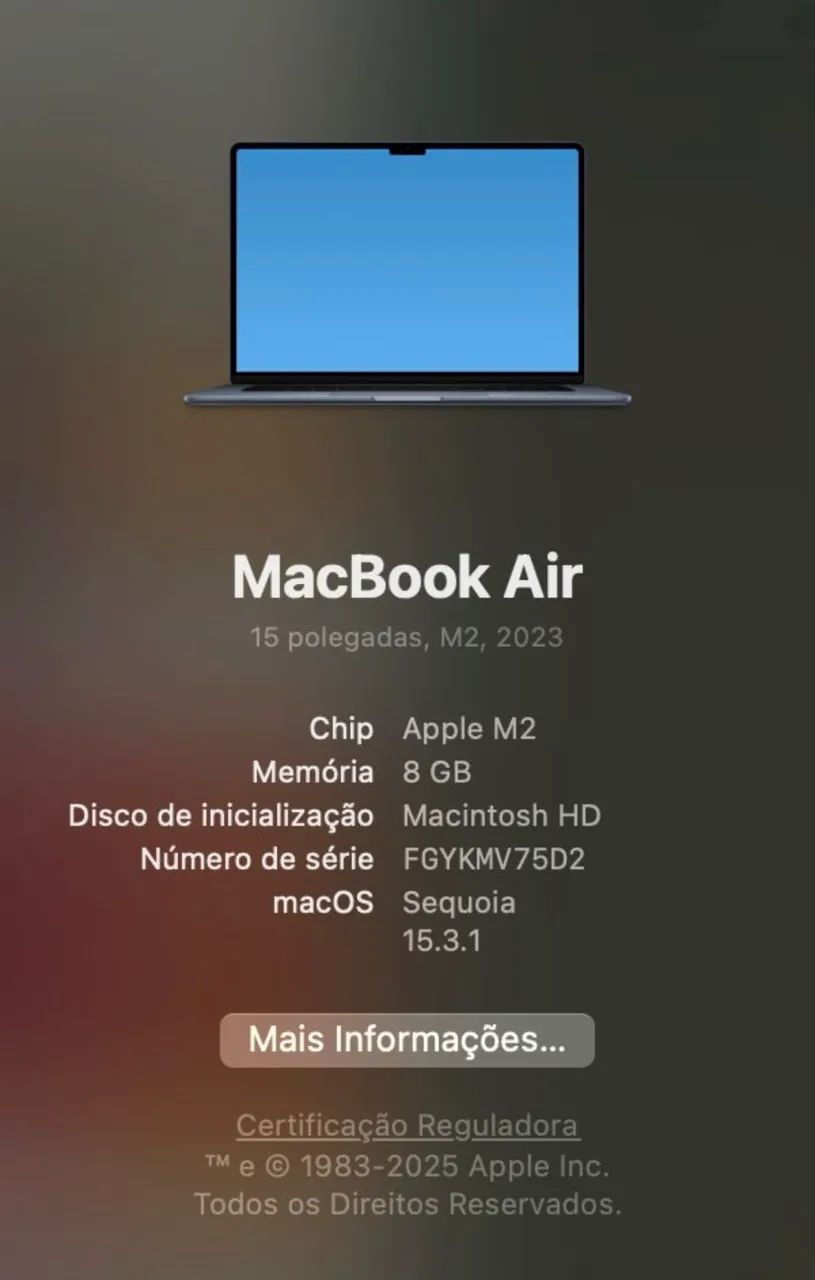 MacBook Air 15 pol M2 512Gb SSD 8Gb RAM - Foto 4