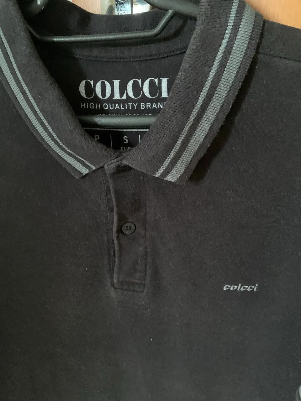 Camisa polo colcci preta tamanho P - Foto 3