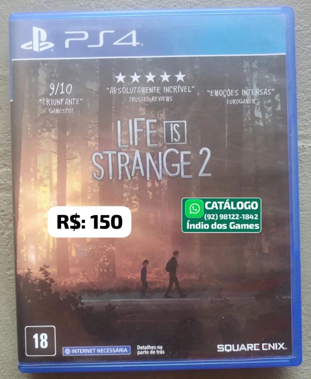 Life Is Strange 2 = R$: 150