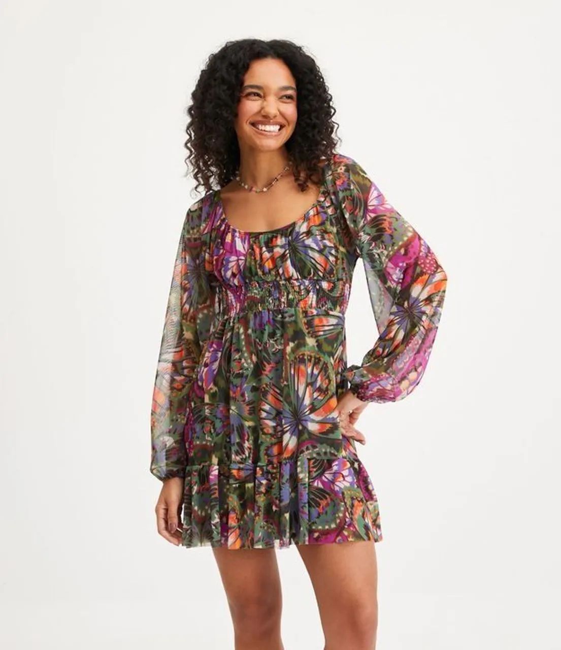 Vestido tule Renner