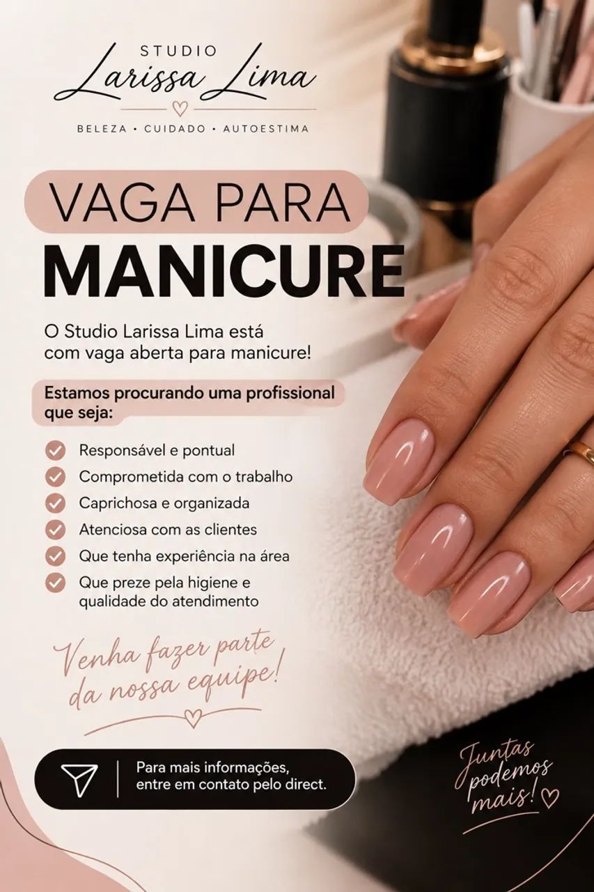 Vaga para Manicure 